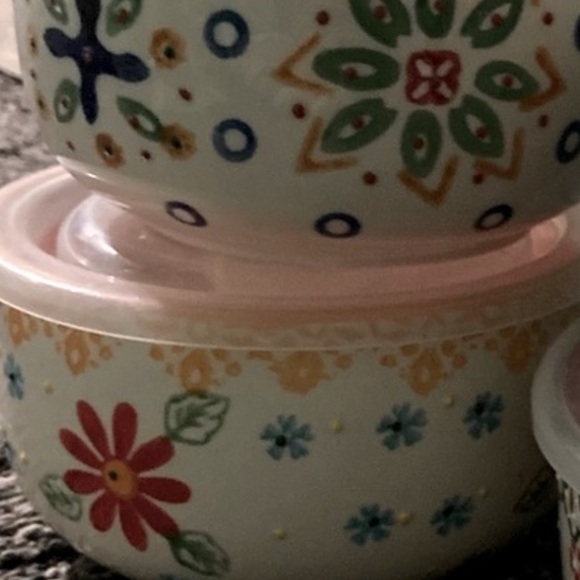 SOLD! bowls with lids - Picture 3 of 4